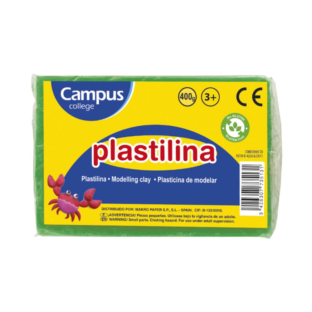 PLASTILINA GRANDE 400G VERDE CLARO