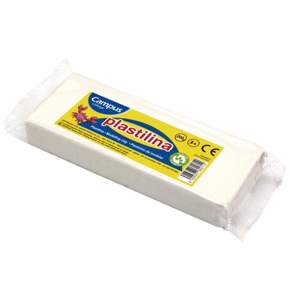 PLASTILINA MAKRO MED.200G BLANCO