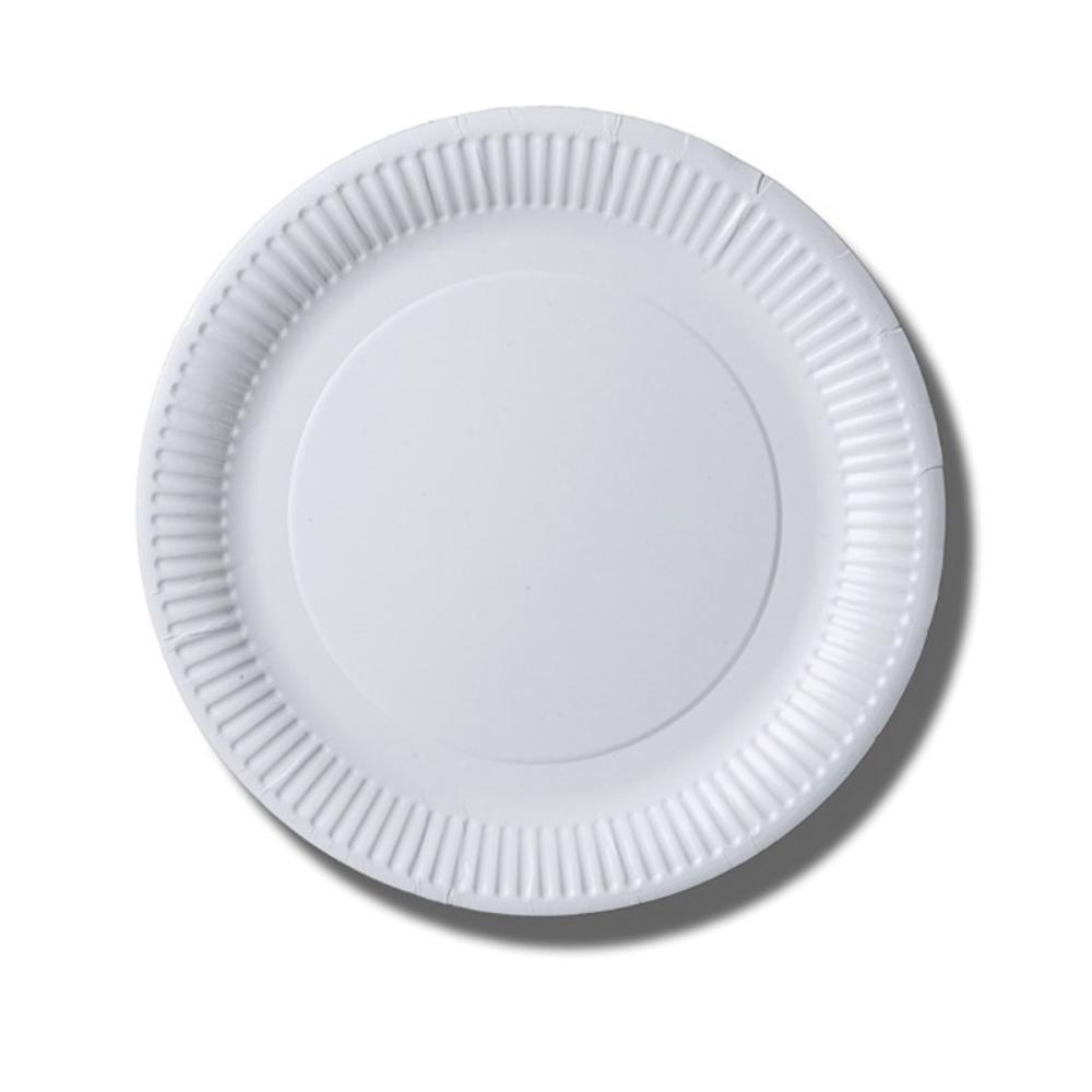 PLATO BLANCO CARTON 23CM /100U