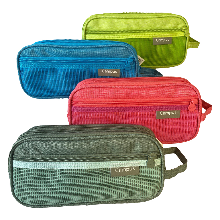 PORTATODO CAMPUS TRIPLE 4 CREMALLERAS COLORES CLAROS