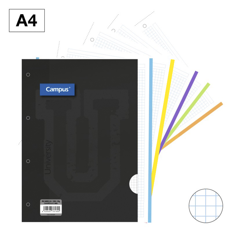 RECAMBIO A4 100H 90G 4T 5m 5CL