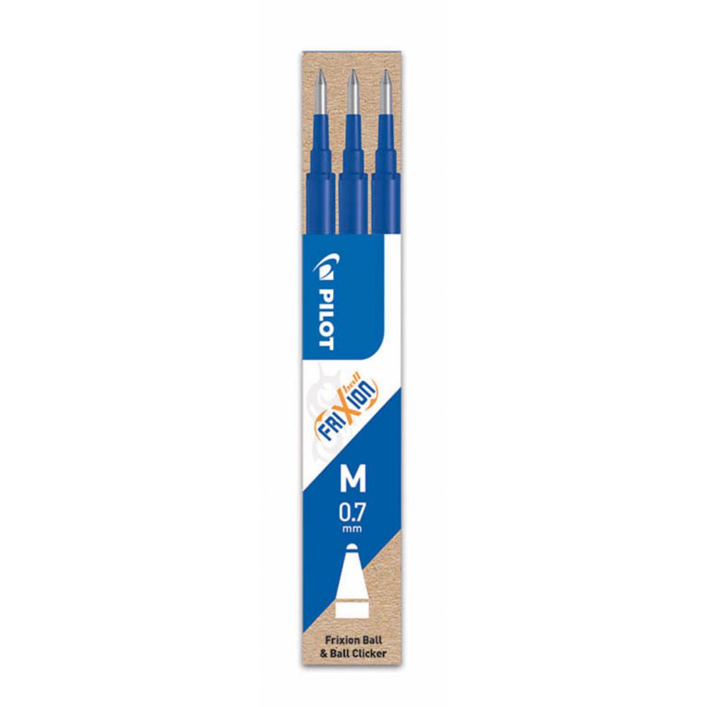 RECAMBIO BOLIGRAFO PILOT FRIXION BALL AZUL B/3 UD.