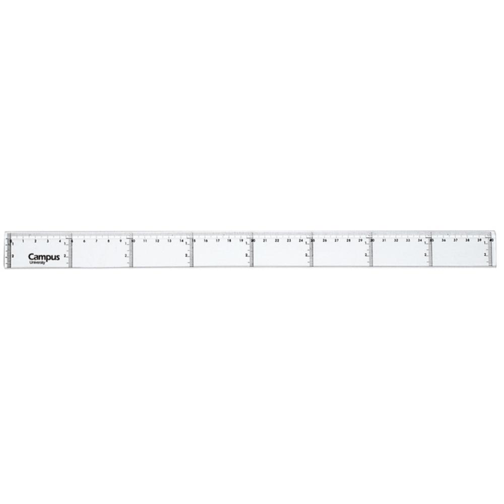 REGLA PLASTICO 40 CM MAKRO PA.
