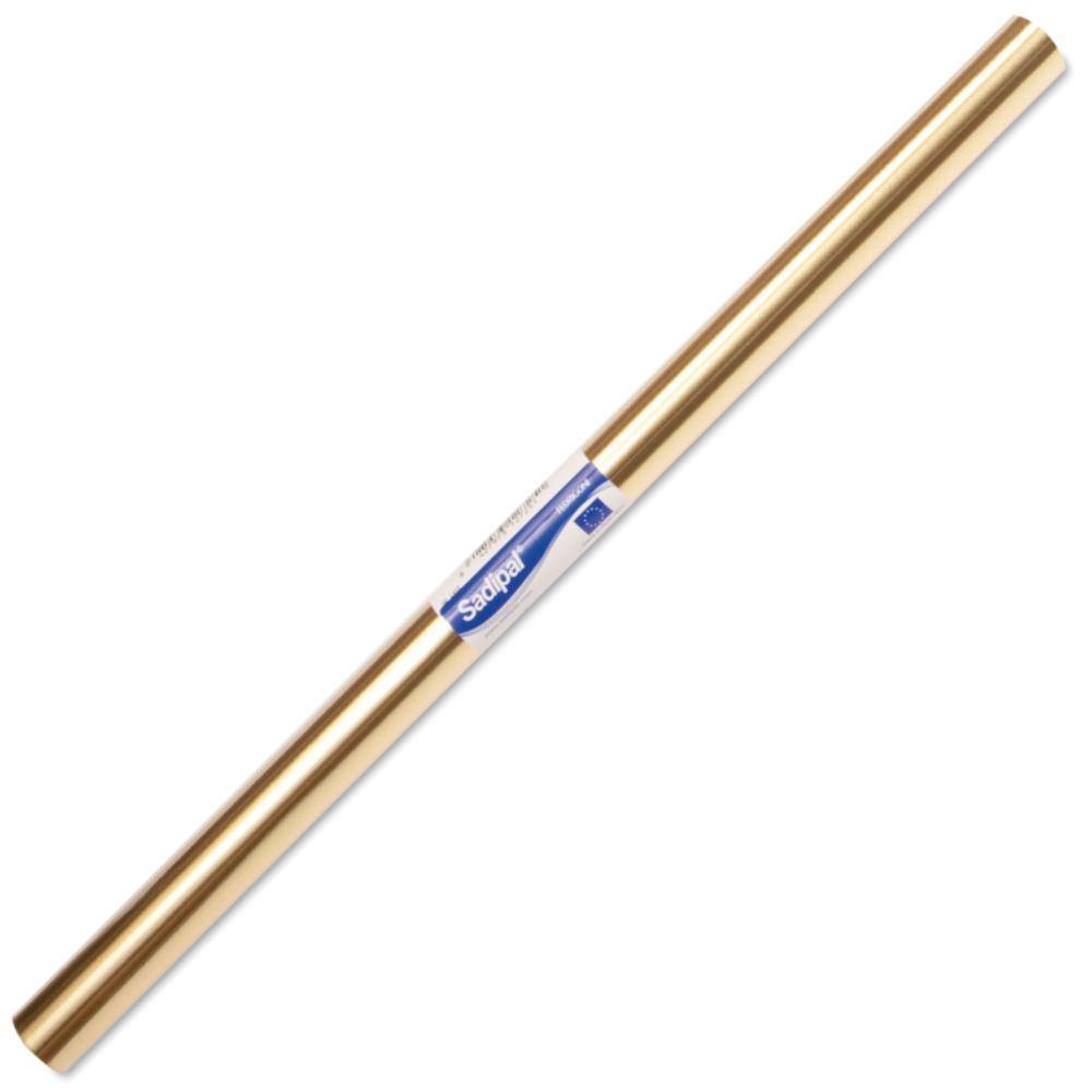 ROLLO PAPEL METALIZADO ORO 25m
