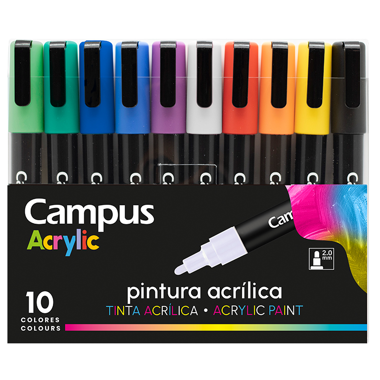 ROTULADOR CAMPUS ACRYLIC 10COL
