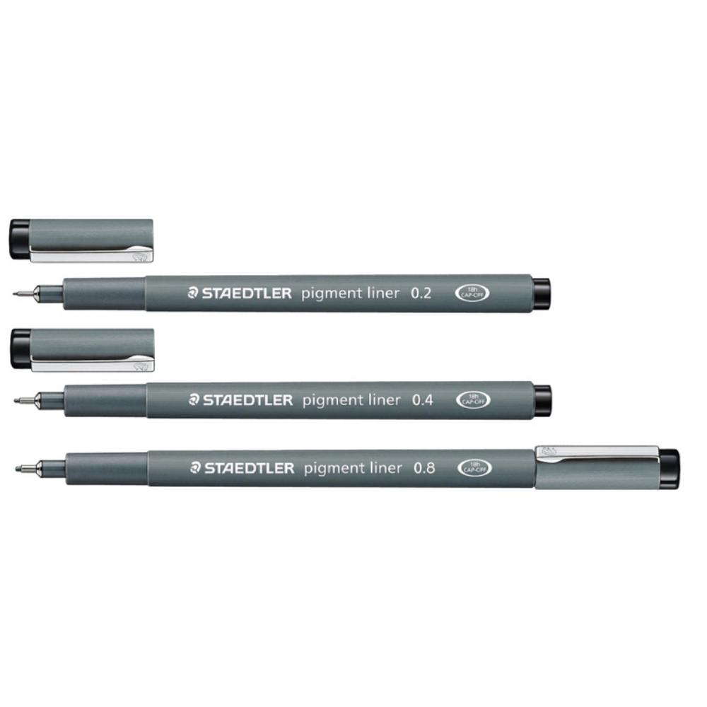 ROTULADOR CALIBRADO STAEDTLER PIGMENT LINER 0,4 MM NEGRO