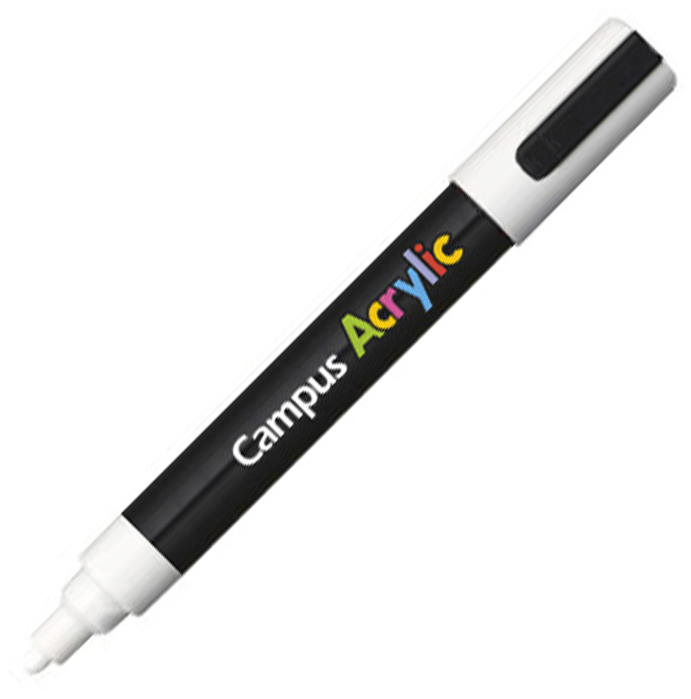 ROTULADORES ACRILICOS CAMPUS ACRYLIC BLANCO 4 UD.