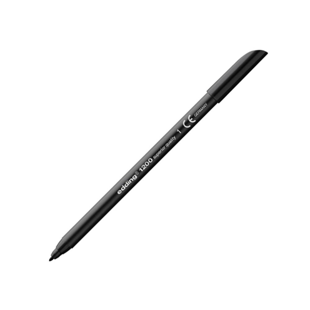 ROTULADOR PUNTA FIBRA EDDING 1200 NEGRO