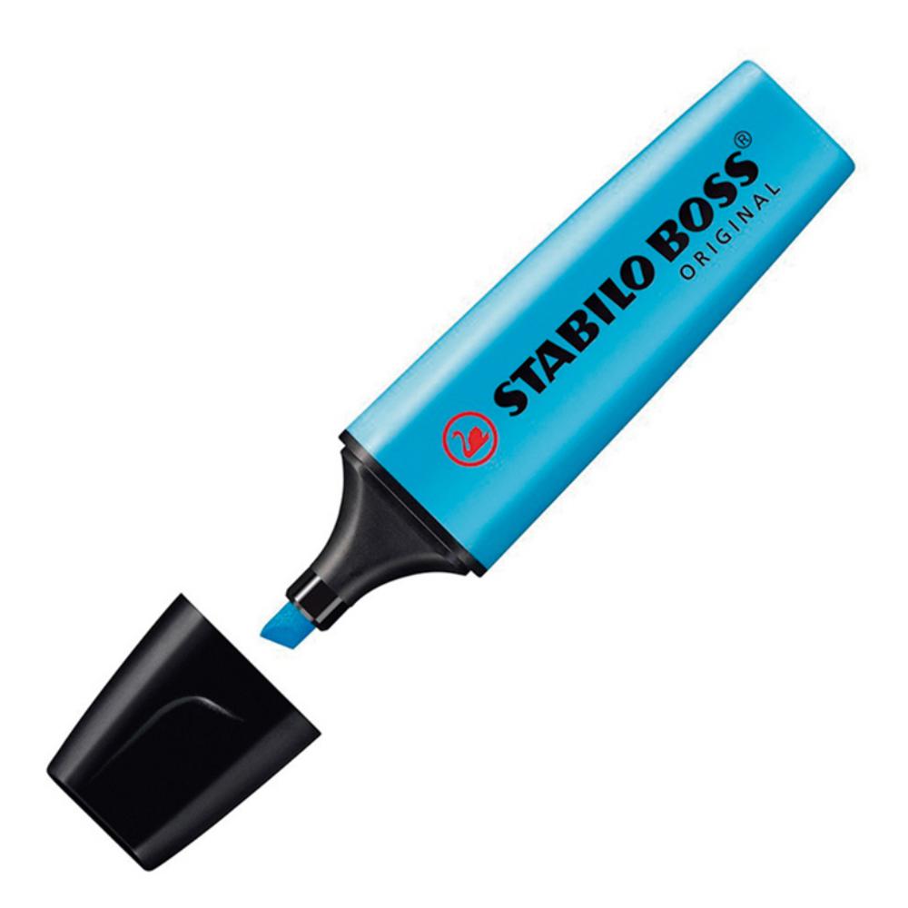 ROTULADOR FLUORESCENTE STABILO BOSS AZUL
