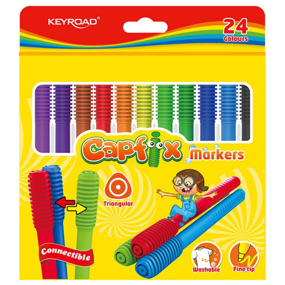 ROTULADOR KEYROAD CAPFIX 24COL