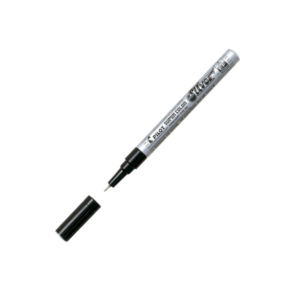 ROTULADOR PERMANENTE PILOT EXTRA FINO PLATA
