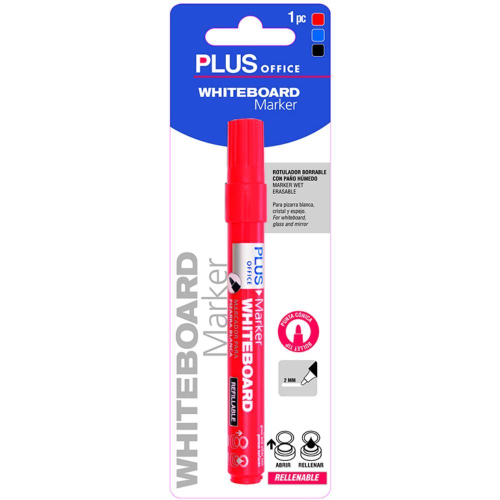 ROTULADOR PIZARRA PLUS ROJO B/1