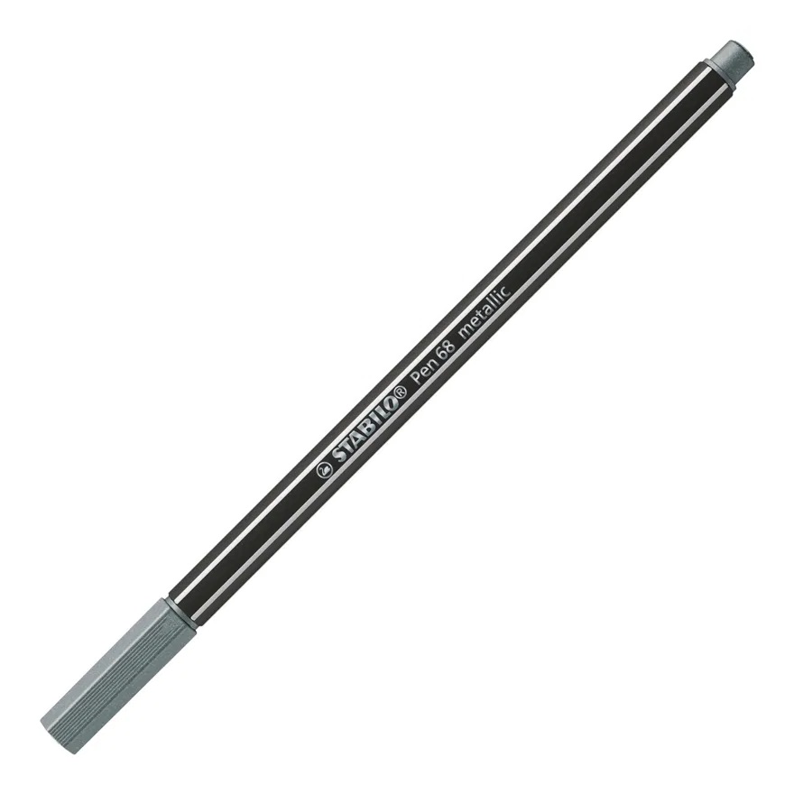 ROTULADOR STABILO PEN 68 METALIZADO PLATA