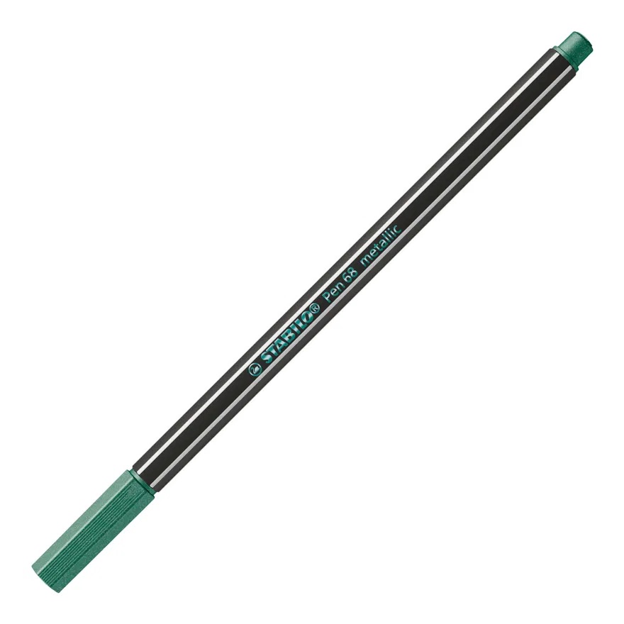 ROTULADOR STABILO PEN 68 METALIZADO VERDE