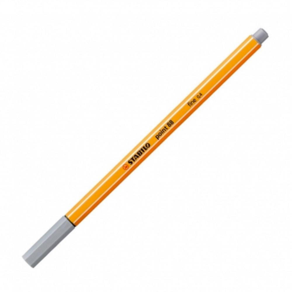 ROTULADOR PUNTA FIBRA STABILO POINT-88 GRIS MEDIO