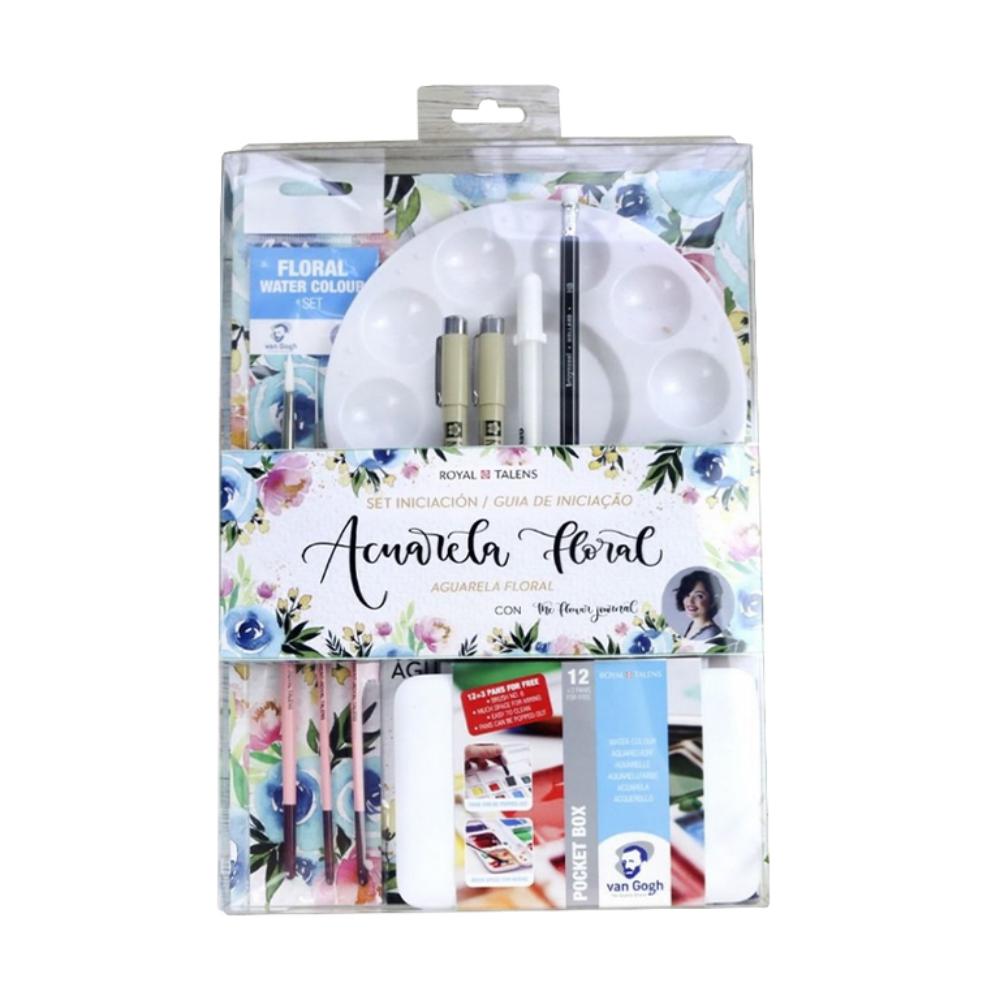 SET ACUARELA FLORAL ES-PT