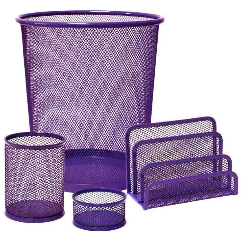 SET ESCRITORIO REJILLA 4U PURPURA
