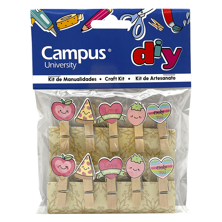 SET MANUALIDADES CAMPUS PINZA 10U