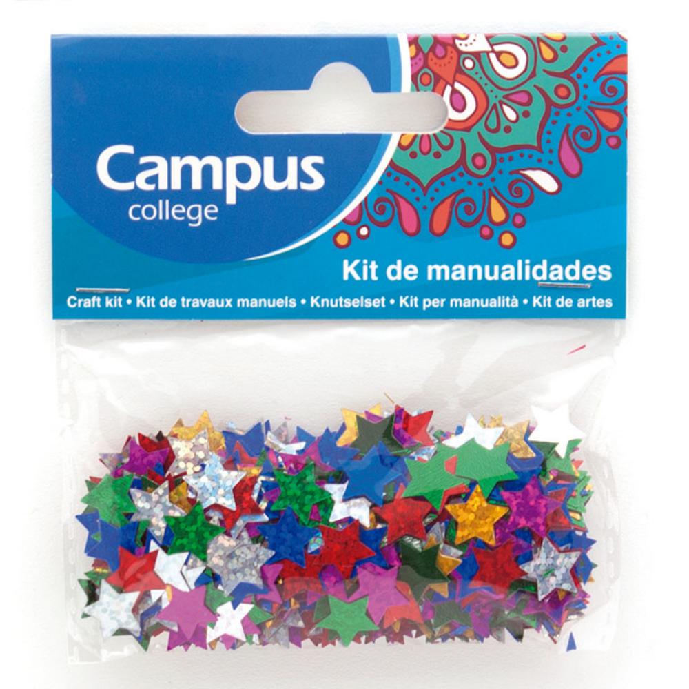 SET MANUALIDADES ESTRELLAS PURPURINA