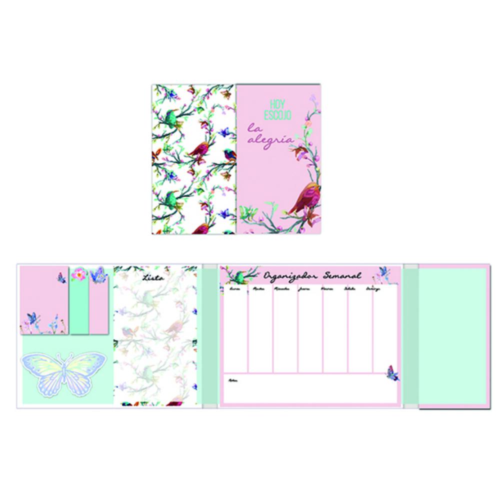 SET ORGANIZADOR SEMANAL PAJARO