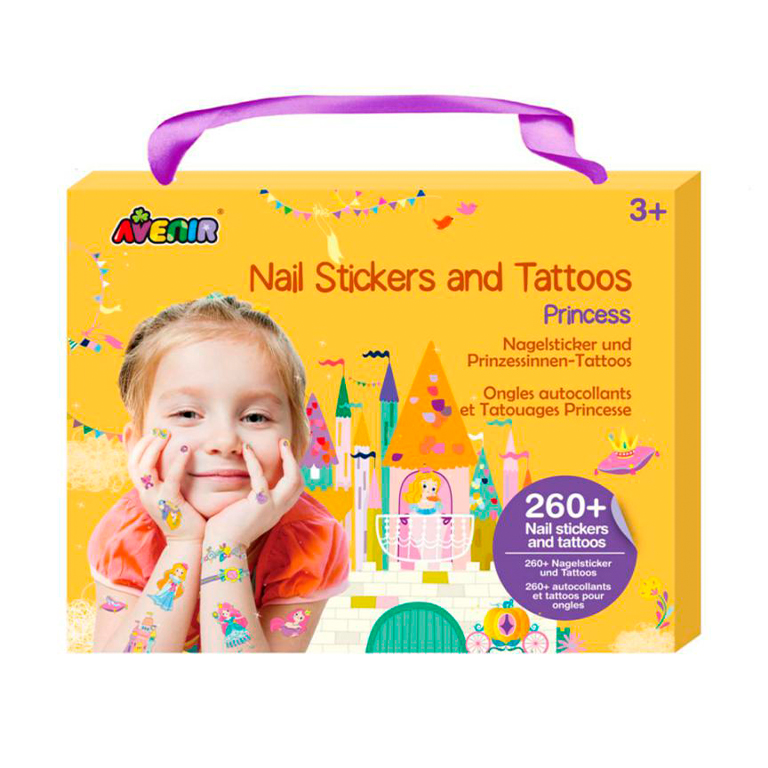 SET PEGATINAS UÑAS Y TATUAJES AVENIR