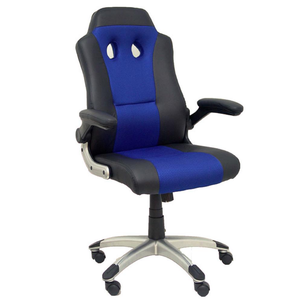 SILLA PIQUERAS GAMING NEG/AZUL