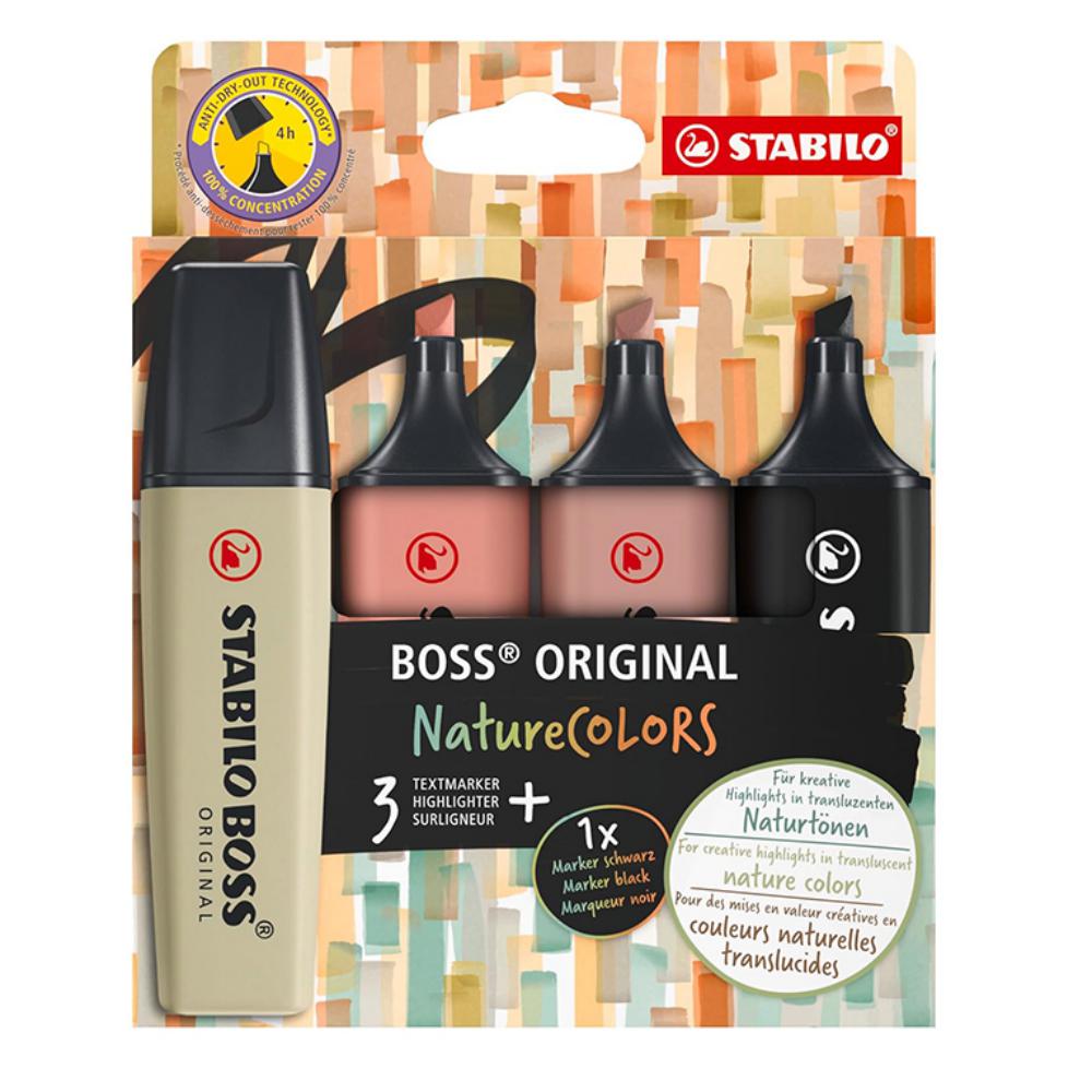ROTULADORES STABILO BOSS SURTIDO NATURE 70/4-2-3 4UD