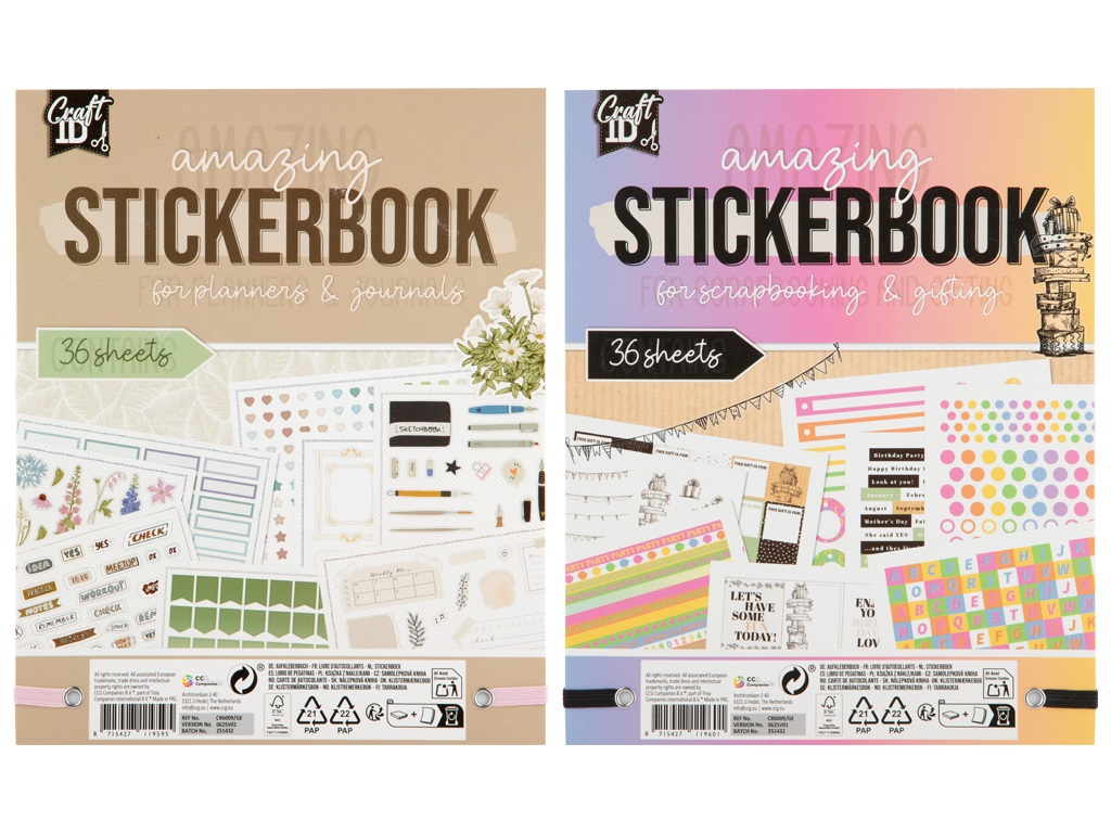 STICKERBOOK 18X22 CR6009/GE