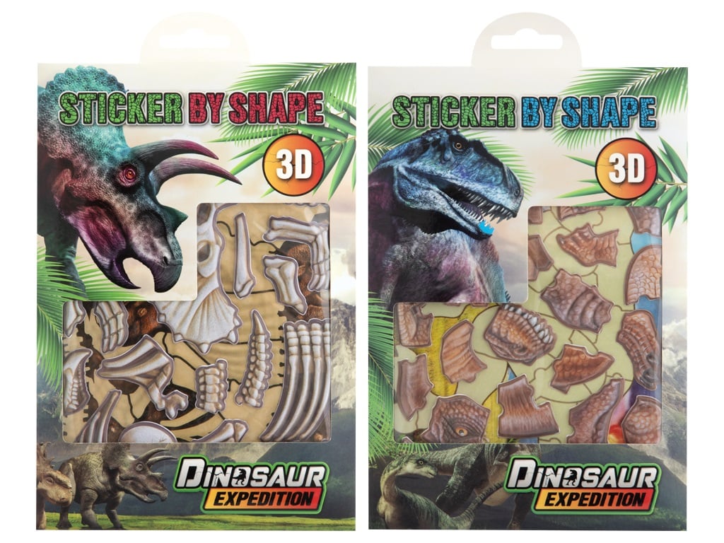 STICKER BY SHAPE DINOSAURIOS 130005