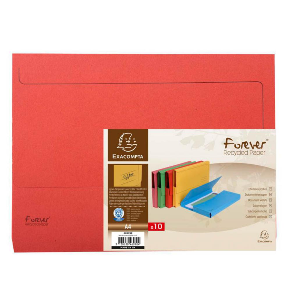 SUBCARPETA EXACOMP A4 BOLSA ROJO 46975E