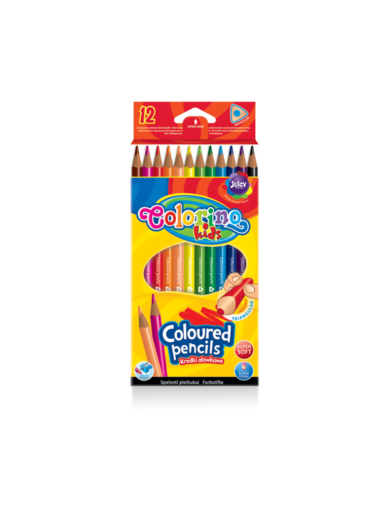 LAPICES TRIANGULARES COLORINO 12COL 51798PTR