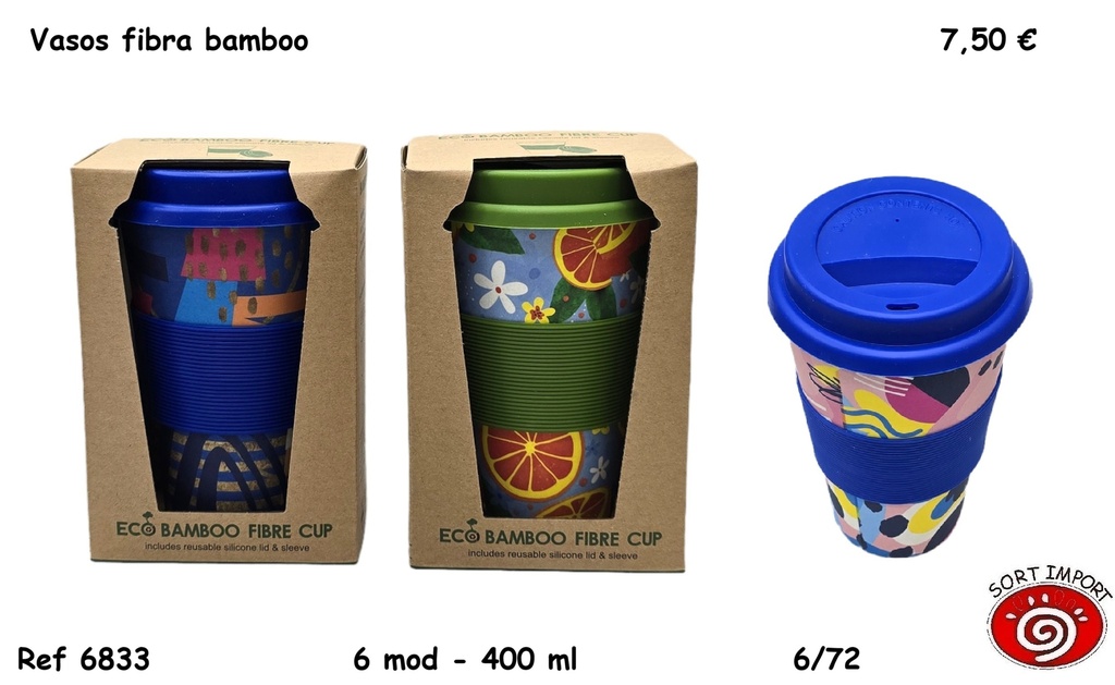 VASOS ECO FIBRA DE BAMBOO 6833
