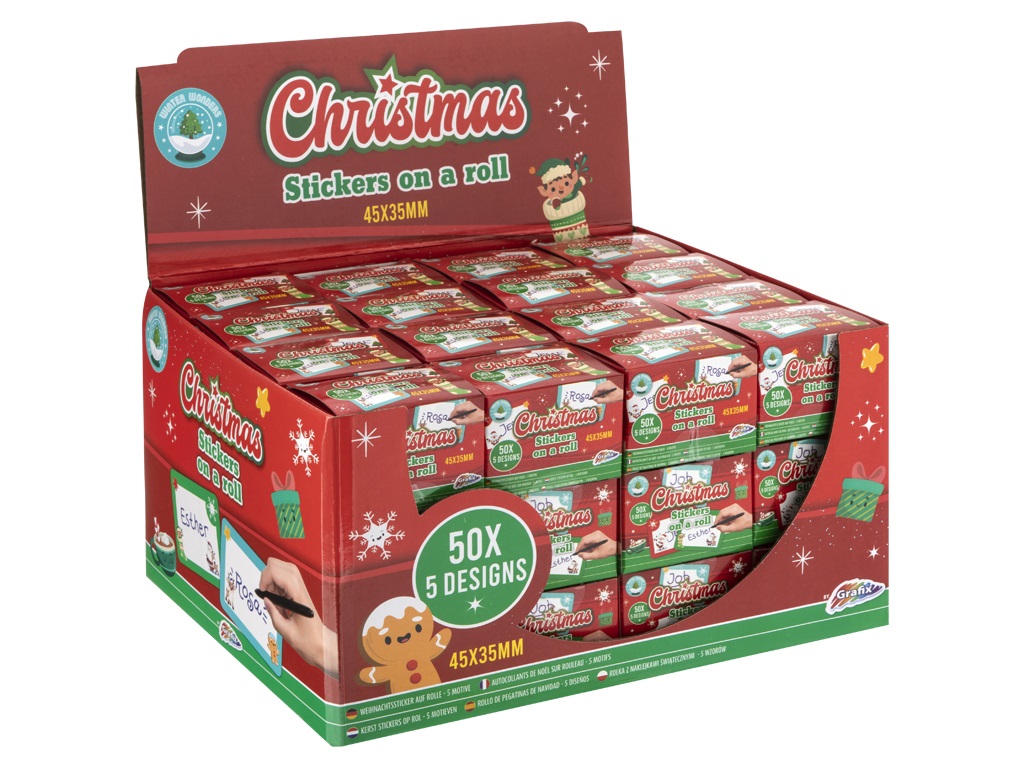 XMAS STICKERS 50 PCS 800027