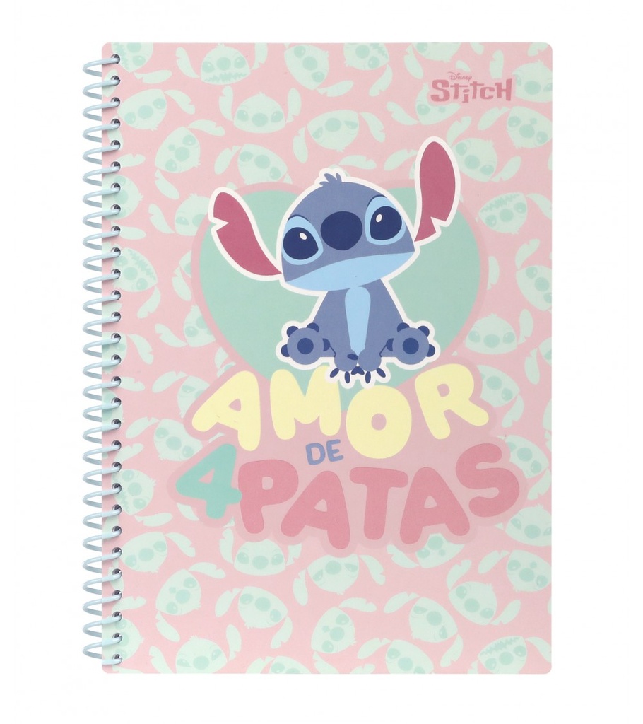 CUADERNO ESPIRAL B5 100H STITCH