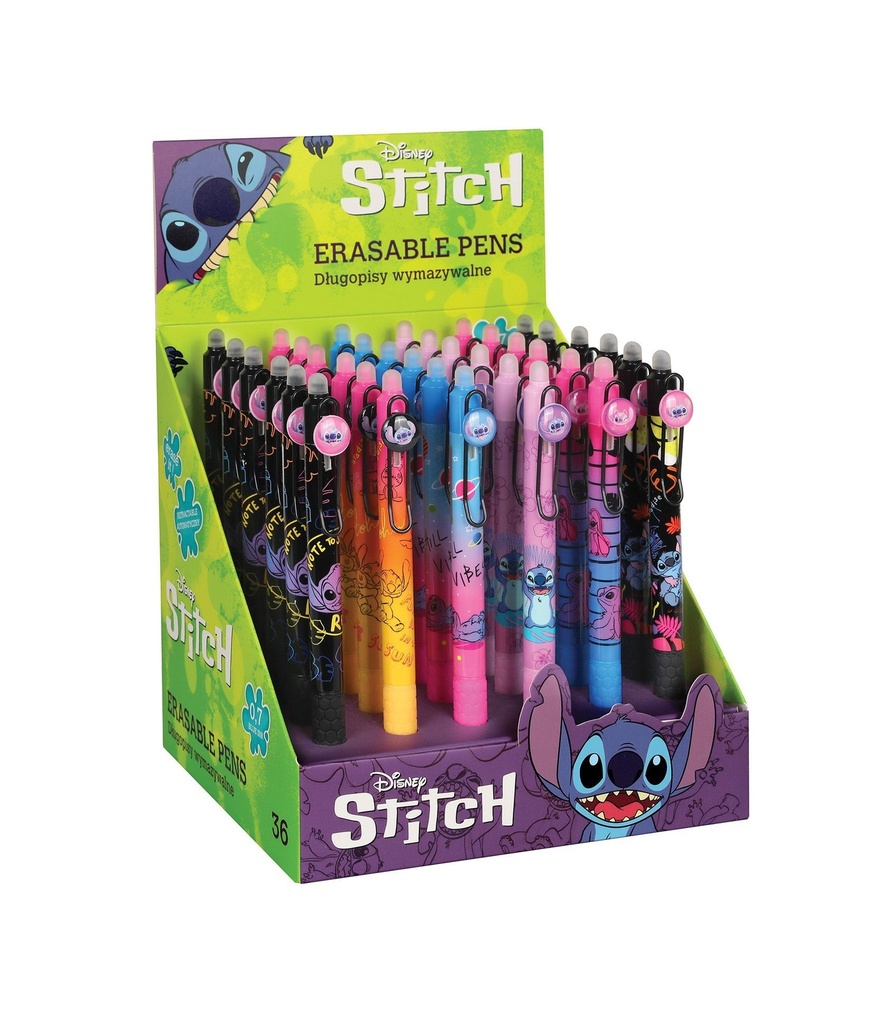 BOLIGRAFO BORRABLE STITCH BLACK