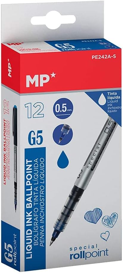 BOLIGRAFO TINTA LIQUIDA BALL AZUL