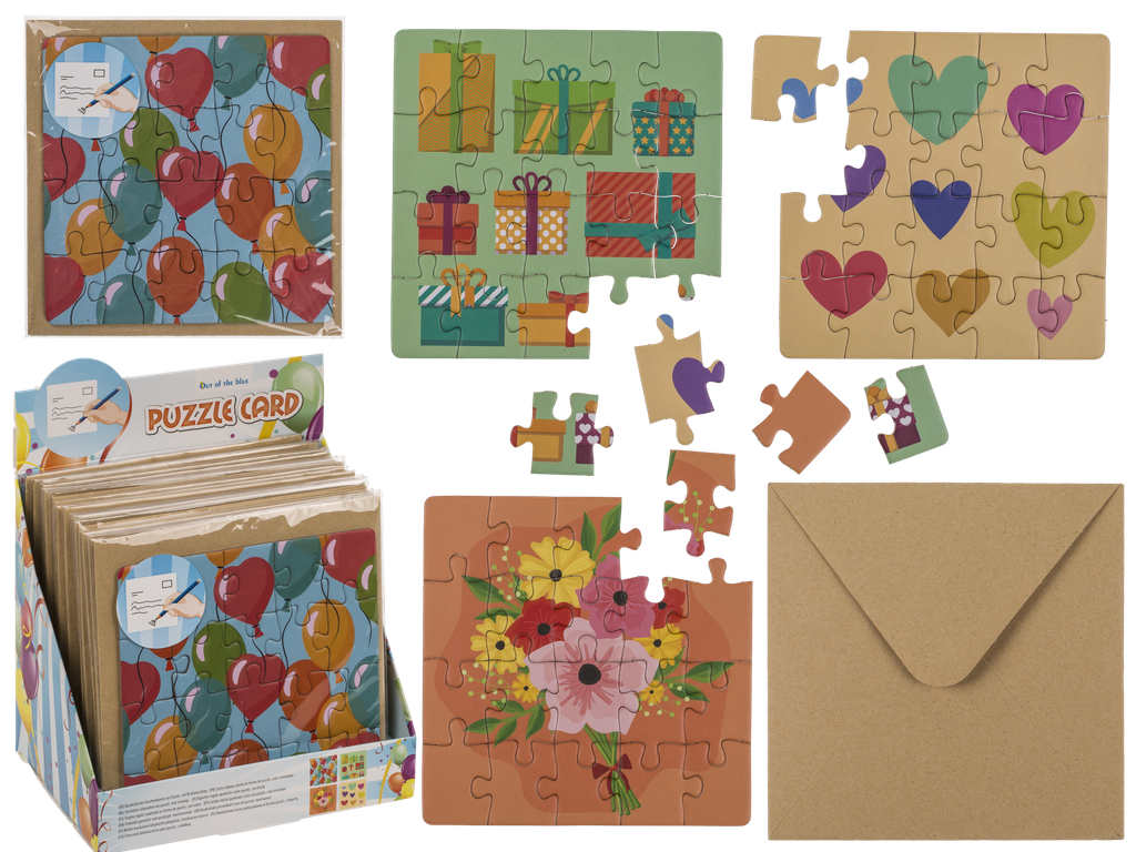 TARJETA REGALO CUADRADA PUZZLE 20PZS 180802