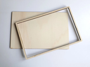 BANDEJA CHAPA MADERA RECTANGULAR 195X295MM