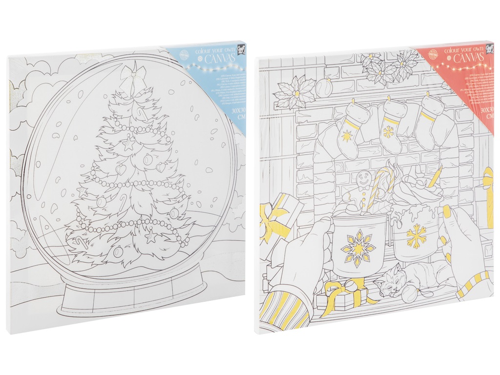 LIENZO FOIL 30X30 NAVIDAD C/ROTUL