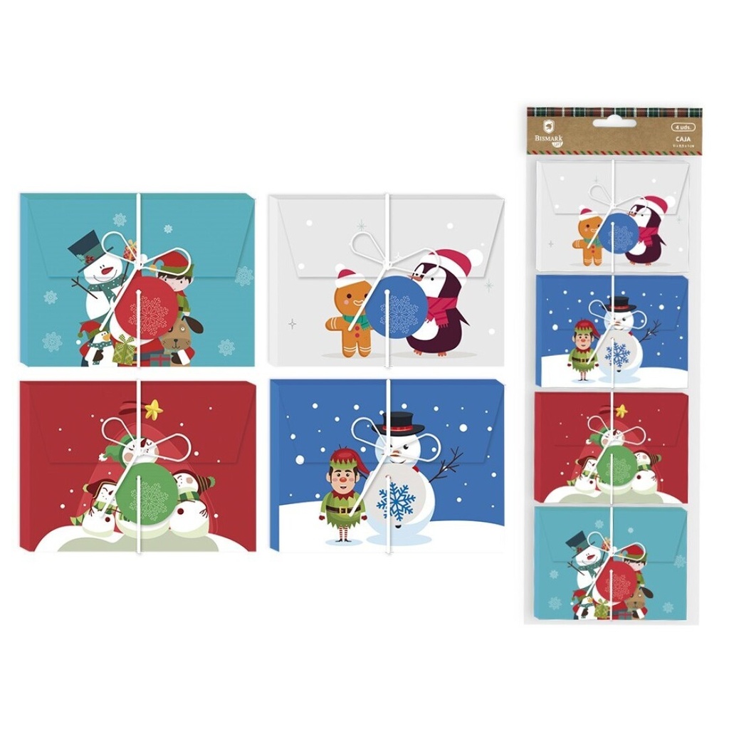 CAJA REGALAR DINERO NAVIDAD 4UD