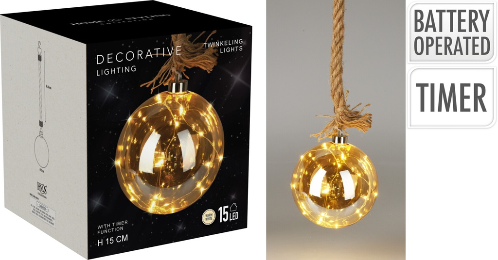 ESFERA COLGANDO LED 15CM