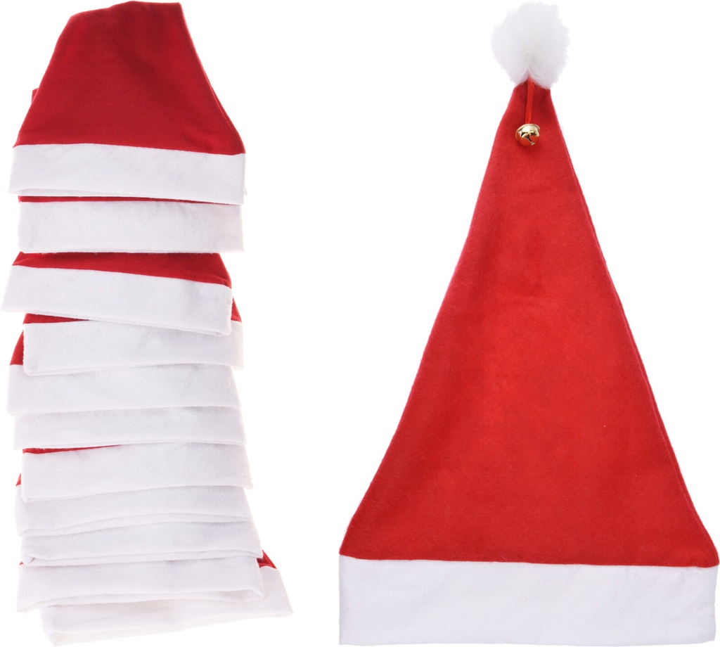 GORRO NOEL 40X30CM C/CASCABEL