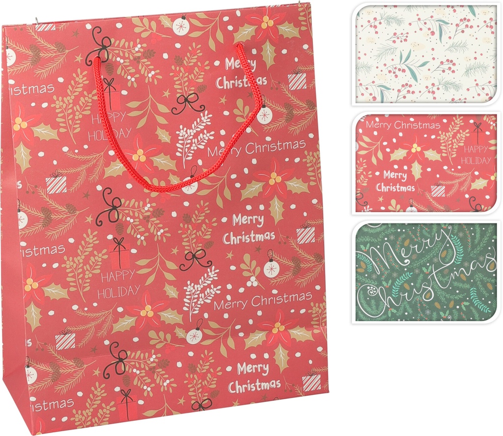 GIFTBAG SMALL 3ASS XMAS (F1)
