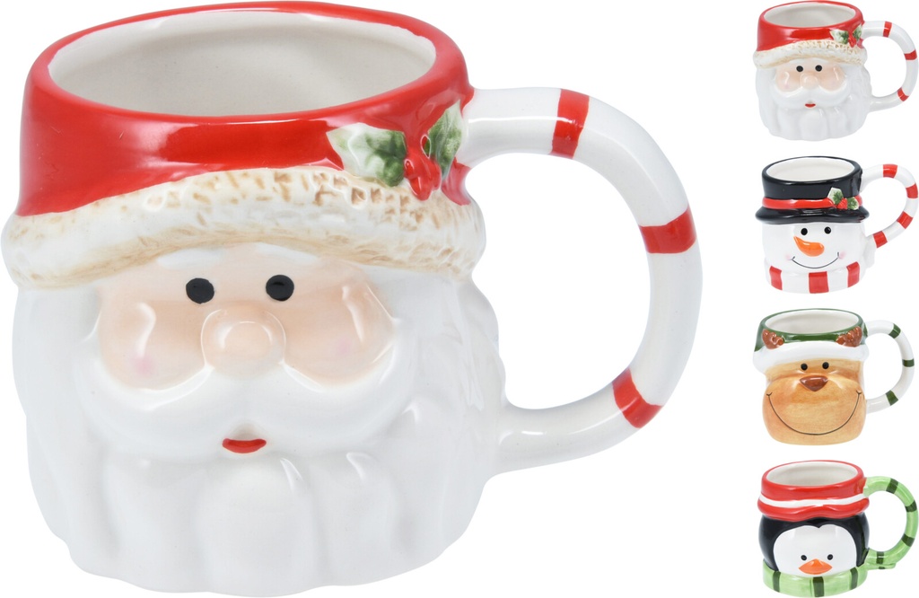 MUG XMAS 85MM 4ASS