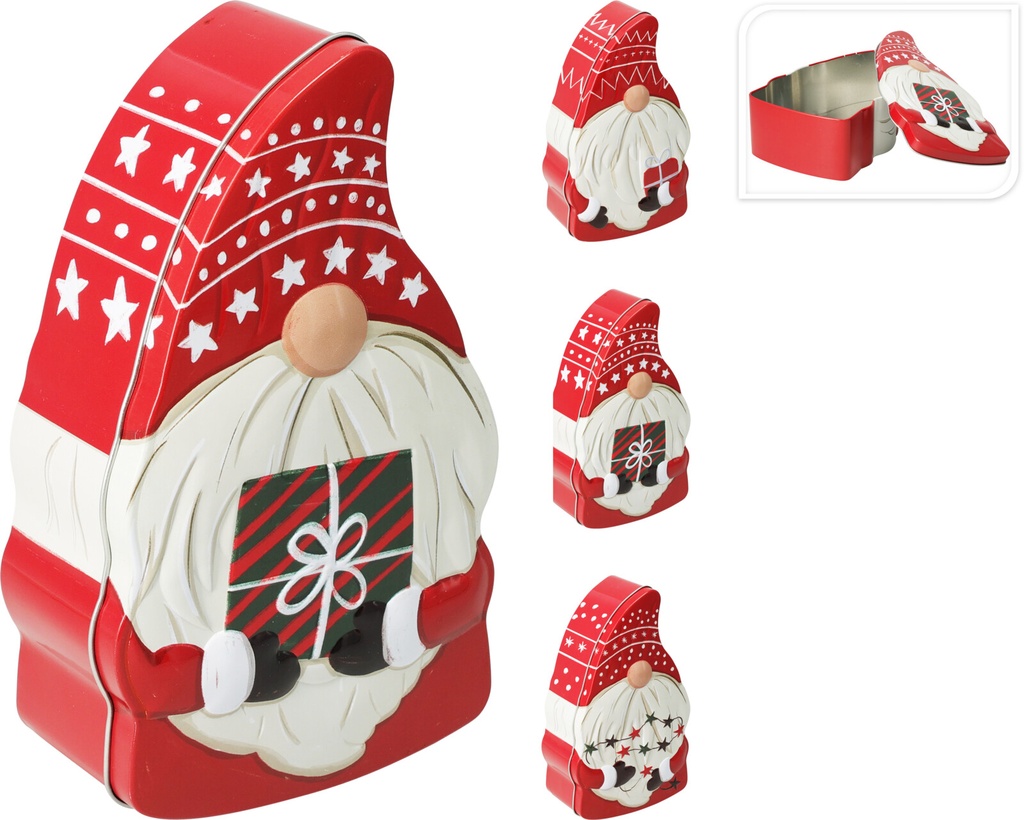 LATA GNOMO NAVIDAD 200X100X70MM 3MOD