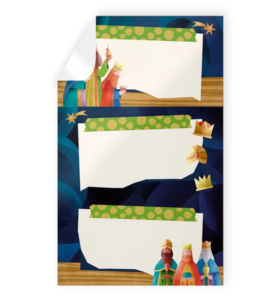BLISTER 9 STICKERS NAVIDAD REYES MAGOS