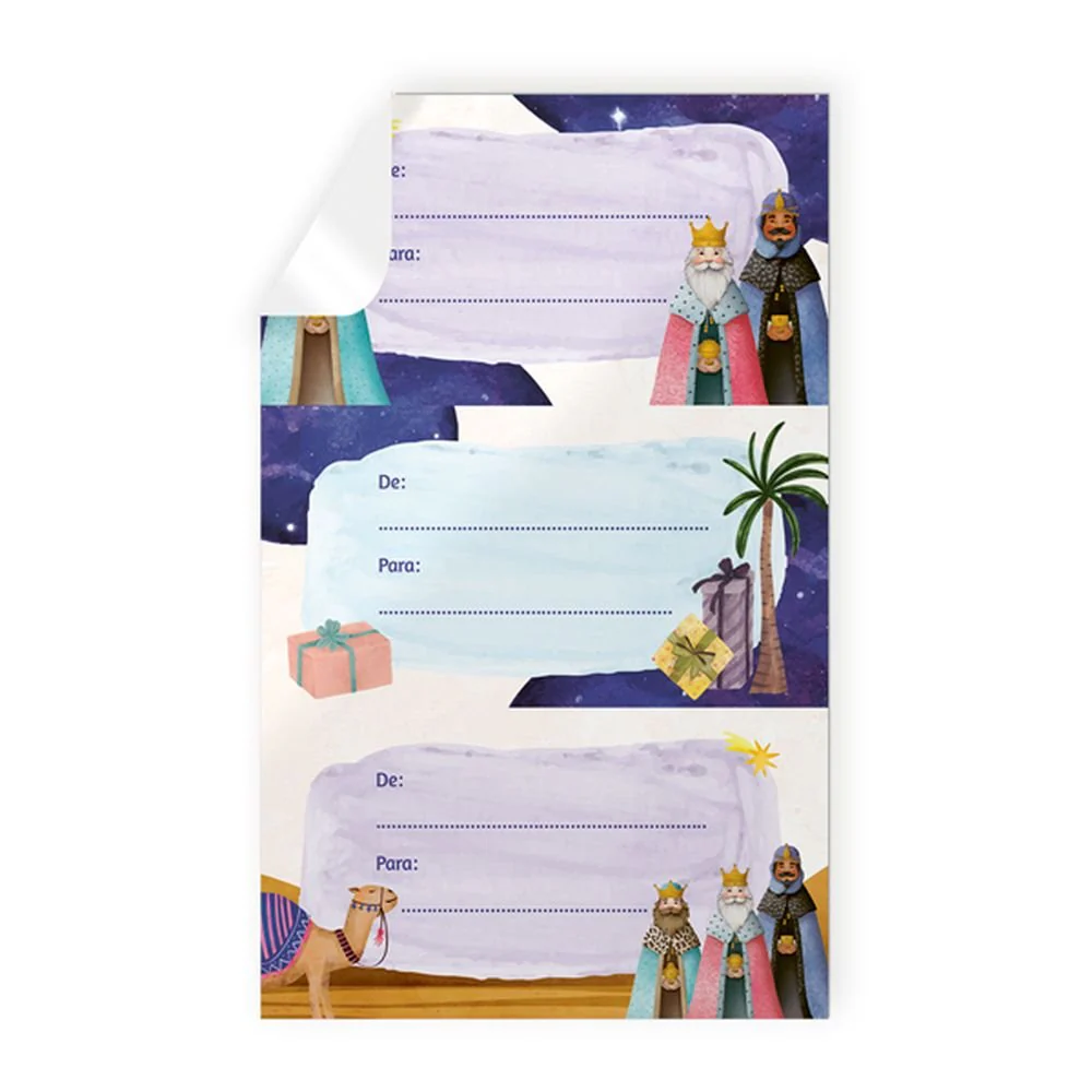 BLISTER 9 STICKERS NAVIDAD REYES MAGOS