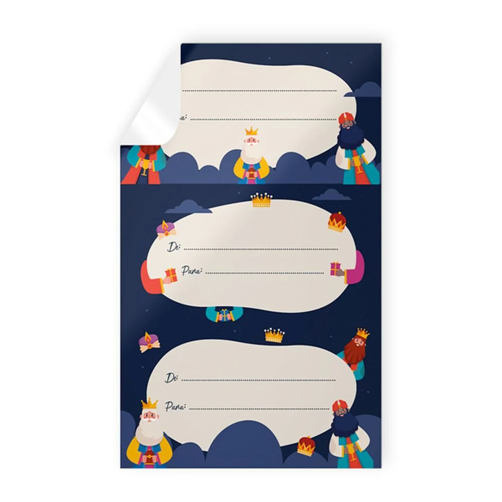 BLISTER 9 STICKERS NAVIDAD REYES MAGOS