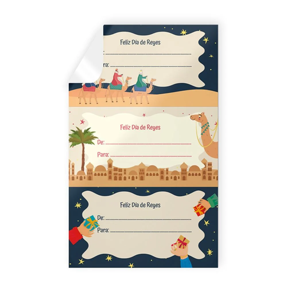 BLISTER 9 STICKERS NAVIDAD REYES MAGOS
