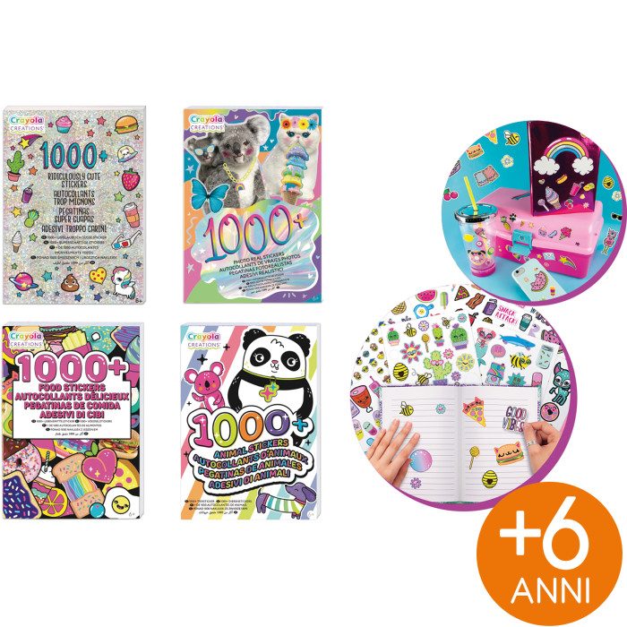 LIBROS 1000 PEGATINAS SURTIDOS 4 MODELOS